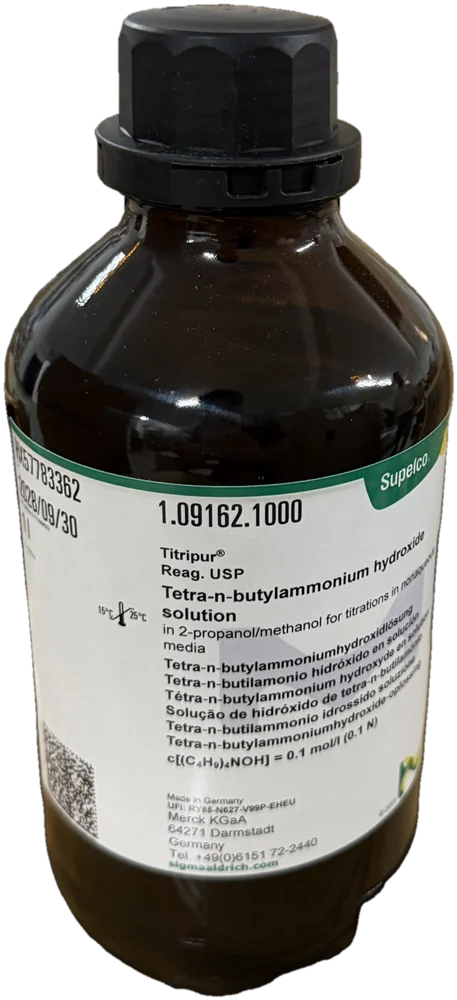 تترا-n-بوتیلآمونیوم هیدروکسید ۰٫۱ مول بر لیتر (Titripur®)